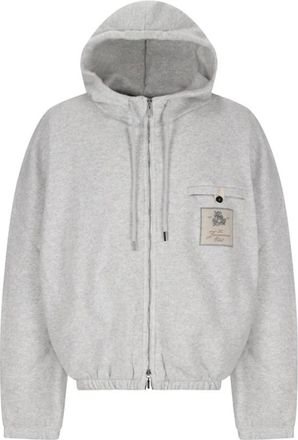 Jacquemus Hoodies & sweatvesten, Heren, Grijs, XL, Torneo Hoodie in Trendy Stijl