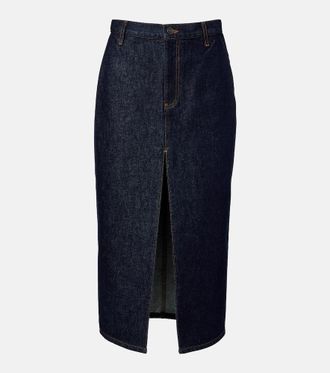 Khaite Gonna midi di jeans Anden