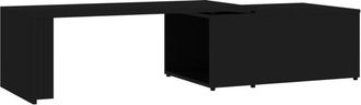 vidaXL Vidaxl - Coffee Table Black 150x50x35 cm Engineered Wood