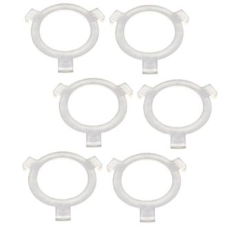 OEM 6 Anillos Adaptadores De Pl&aacute;stico Resistente Para Pantallas De L&aacute;mparas, Accesorios Sencillos Para L&aacute;mparas De Escritorio Y De Mesita De Noche