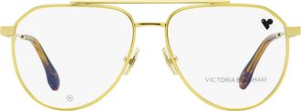 Victoria Beckham VB2133 Pilot Aviator Eyeglasses - Gold