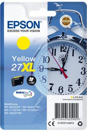 Epson Alarm Clock Singlepack Yellow 27xl Durabrite Ultra Ink
