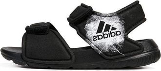 adidas (TD) adidas Altaswim Soft Sole Cozy Open Toe Sports Black Sandals BA9282