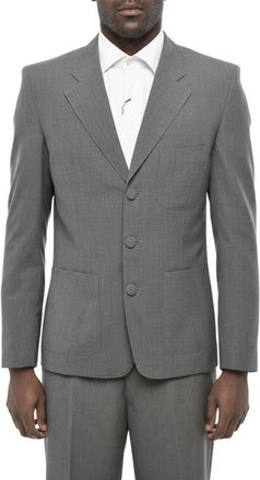 Givenchy Grey Notched Lapel Blazer
