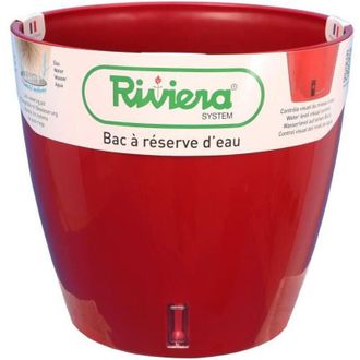 Riviera & Bar Riviera - Cubeta De Reserva De Agua - Redonda - &Oslash; 36 X H 33 Cm - Rojo