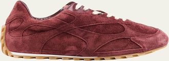 Bottega Veneta Orbit Flash Suede Low-Top Sneakers