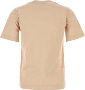 Burberry Womens Skin Pink Cotton T-Shirt Teacup Exterior