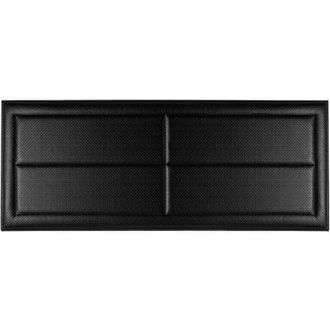 Colchones Aznar Cabecero De Cama Camila Tapizado Polipiel Negro - Cama De 90