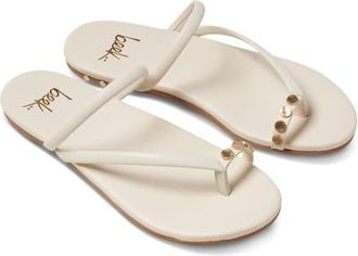 beek Starbird Studded Toe Ring Slide Sandal in Vanilla at Nordstrom, Size 10