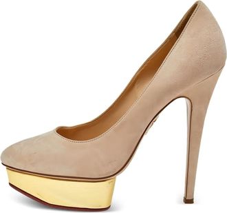 Charlotte Olympia pre-owned 145mm Dolly pumps - Neutrals