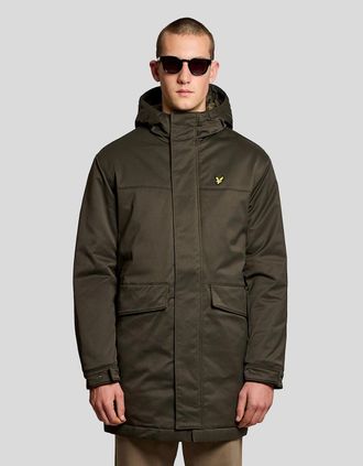 Lyle & Scott Lyle And Scott Mens Padded Parka - Brown - Size: 44/Regular