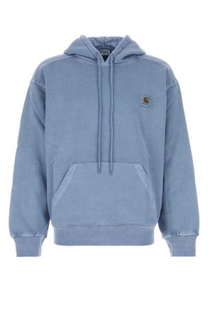 Carhartt Work in Progress Blue Relaxed Logo Hoodie