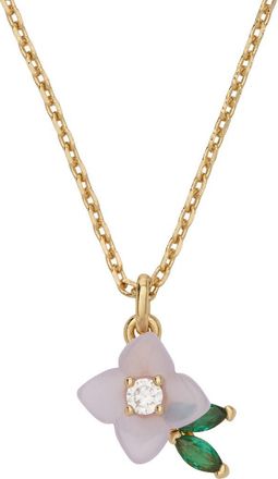 Kate Spade New York appreciate you flower pendant necklace in Blue Multi at Nordstrom