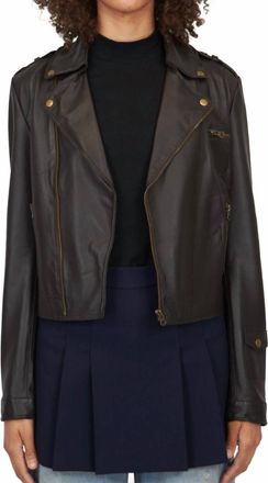 Jakett Josey Washed Leather Coat In Sable
