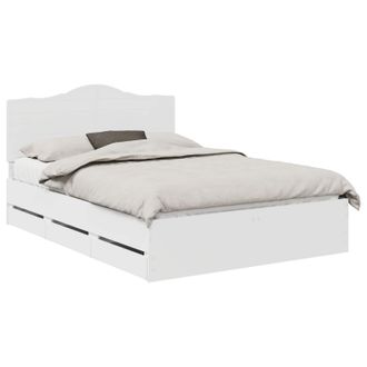 vidaXL Estructura De Cama Con Caj&oacute;n 140 X 190 Cm Madera Ingenieril Vidaxl