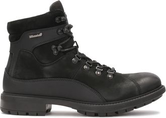 Kazar Veelzijdige ge&iuml;soleerde laarzen gemaakt van su&egrave;de en nubuck - Heren - Veterlaarzen - Zwart - 43 EU - Leer - Schoenen