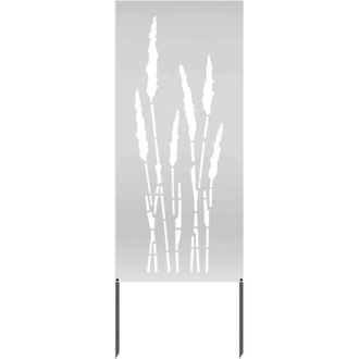 vidaXL Pantalla De Privacidad Para Jard&iacute;n Floral Plateado 50 X 140 Cm Vidaxl