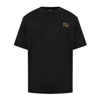 Burberry Seth T-Shirt - male - Burberry - T-Shirts - Black - 2XL - Tops