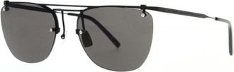 Saint Laurent SL600001 Metal Aviator Sunglasses - Black