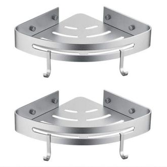 OEM Estante De Esquina Para Ducha - 2 Piezas - No Requiere Perforaci&oacute;n - Estante De Ba&ntilde;o Sin Perforaci&oacute;n, Cesta De Almacenamiento Para Ducha, Soporte Adhe