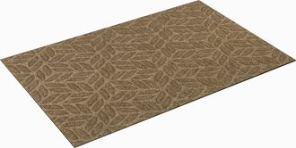 Wash+dry by Kleen-Tex Teppich »DUNE Leaves Taupe« rechteckig 8 mm Höhe