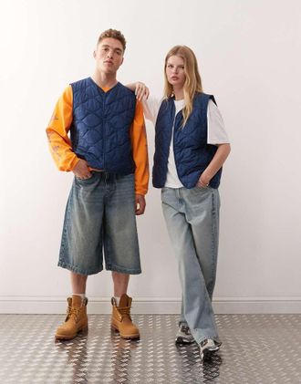 Champion Smanicato imbottito unisex blu navy