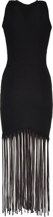Bottega Veneta Womens Jersey Top Cut-Out Shoulders Black Bark Cotton Blouses Shirt