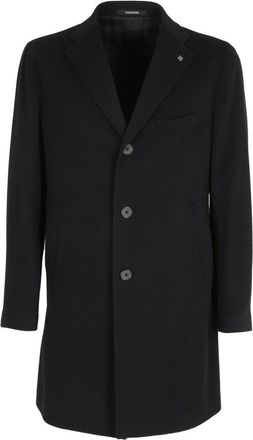 Tagliatore Bruce Unlined Medium Black Coat