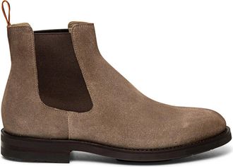 Santoni Colin Chelsea Boots - Heren - Chelseaboots - Beige - 42 1/2 EU - Leer - Schoenen