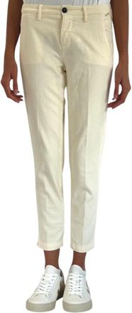 Roy Rogers Chino Flow Broeken - Dames - Chinos - Beige - W30 - Katoen - Broeken