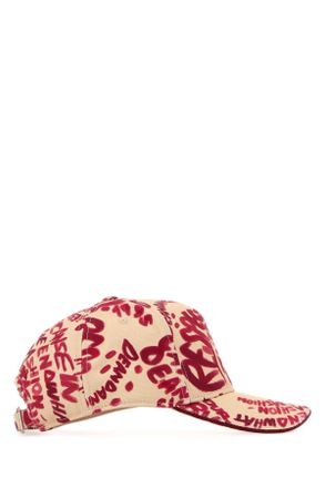 Dsquared2 Womens Printed Denim Rebel Hibiscus Baseball Cap M4236 Exterior: Cotton Cappelli Hat