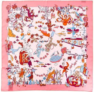 Gucci Print Silk Scarf