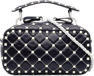 Valentino Pre-owned Valentino Lambskin Free Rockstud Spike Camera Bag Ladies IROWZ8BDBK5135RG