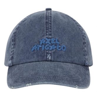 Axel Arigato Floral Washed Cap - Heren - Petten - Blauw - ONE Size - Katoen - Accessoires