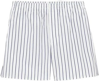 Ami Striped Elasticated-waist Shorts