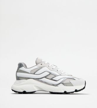 Tod's Sneakers in Leather and Technical Fabric