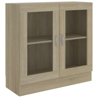 vidaXL Armario Libros Madera Contrachapada Color Roble 82,5x30,5x80 Cm Vidaxl