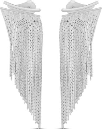 SHYMI Fringe Earrings in Silver at Nordstrom
