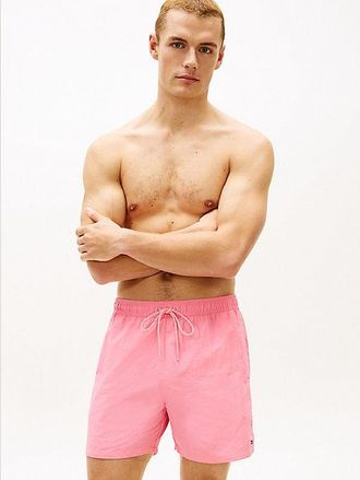 Tommy Hilfiger Flag Embroidery Mid Length Swim Shorts