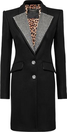 Philipp Plein Coat Long Crystal