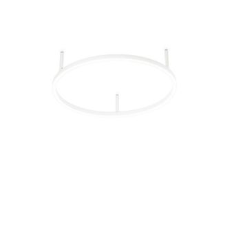 Netlighting Oracle Slim 50cm Non Dim 4000K Round Semi Flush Ceiling Light White