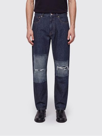 Maison Margiela Jeans straight in denim distressed a vita media