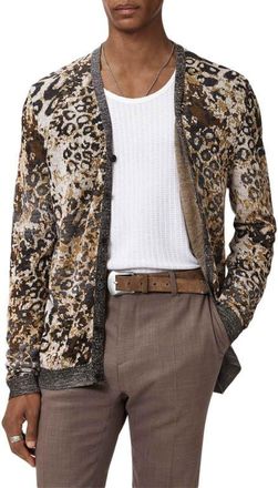 John Varvatos Ardenza Cardigan in Nutmeg at Nordstrom, Size Medium