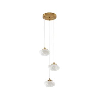 Lindby Lindby L&aacute;mpara Colgante piatra En Blanco De Vidrio