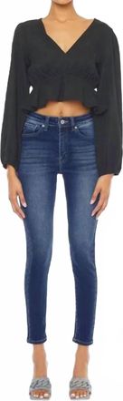 Kancan Willow High Rise Skinny Jean In Dark Wash