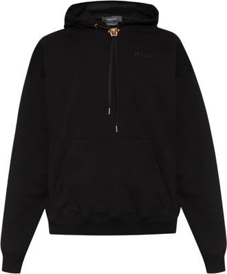 Versace Katoenen hoodie - Heren - Hoodies - Zwart - M - Katoen - Hoodies & sweatvesten