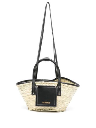 Jacquemus Le Petit Soli Basket bag - women - Straw/Calf Leather - OS - Neutrals