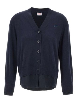 Sun 68 button cardigan - women - Fabric - M - Blue