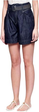 HUGO BOSS C Cargo Short - Dames - Denim shorts - Blauw - W26 - Katoen - Korte Broeken