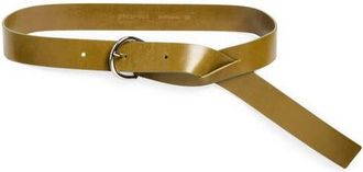 Paloma Wool Adela Leather Belt in Khaki at Nordstrom, Size X-Small